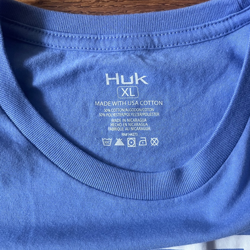 Huk Stacked Logo Tee. - Picture 3 of 4